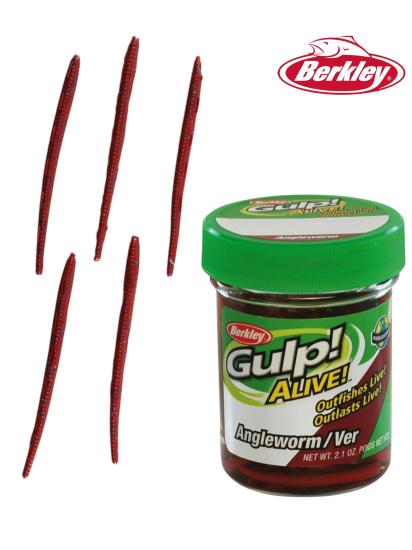 Berkley Gulp! Alive!® Angle Worm - Redworm